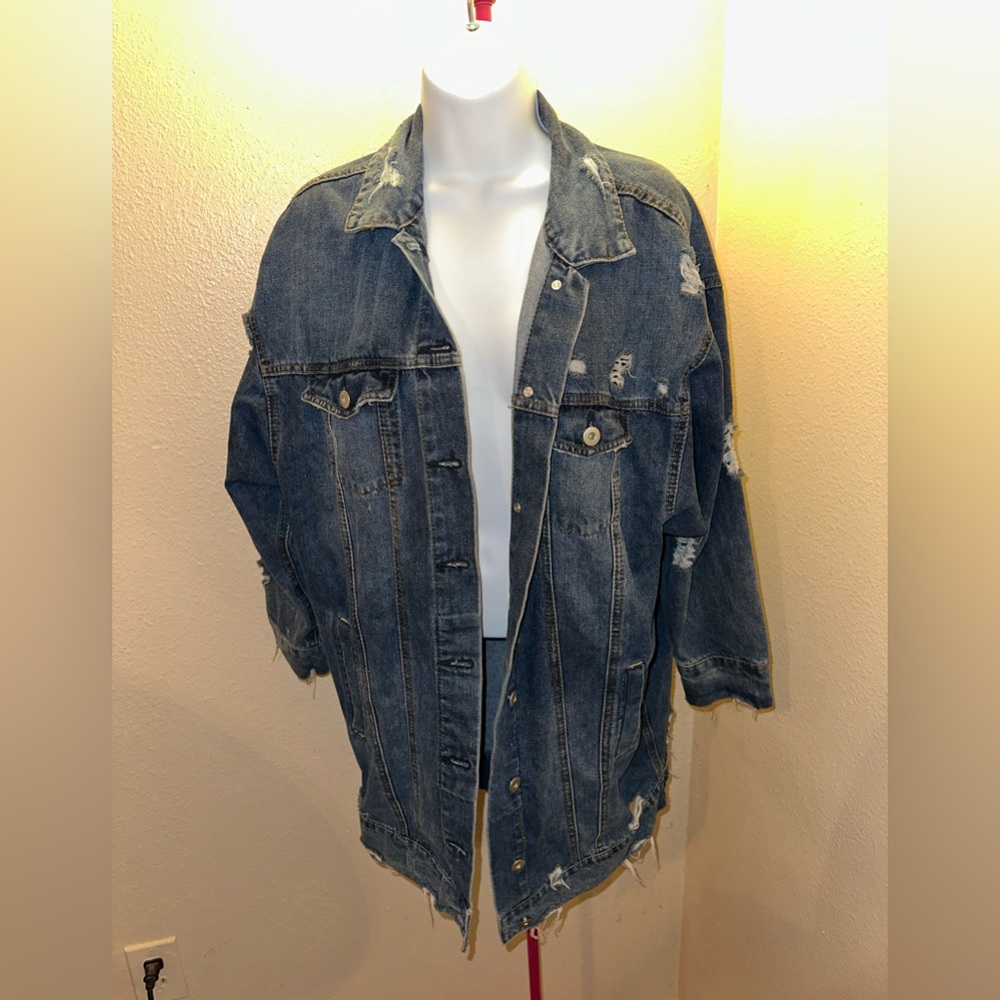Oversized denim jacket